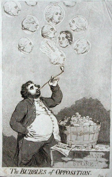 Bubliny opozice od James Gillray
