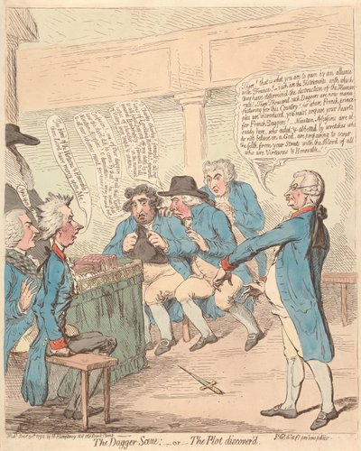 Dýková scéna: - aneb - Odhalené spiknutí od James Gillray