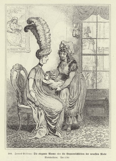Módní máma od James Gillray