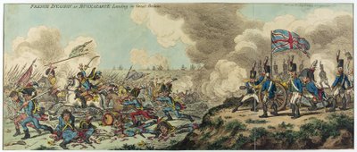 Francouzská invaze aneb vylodění Napoleona Bonaparta (1769-1821) v Británii (lept) od James Gillray