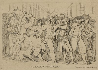 The Liberty of the Subject, publikovaná 15. října 1779 od James Gillray