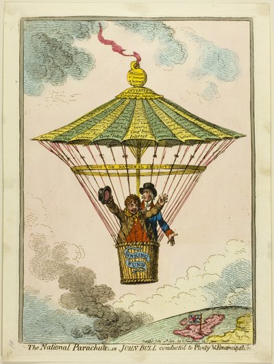 Národní padák od James Gillray