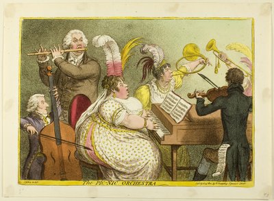 Orchestr Pic-Nic od James Gillray