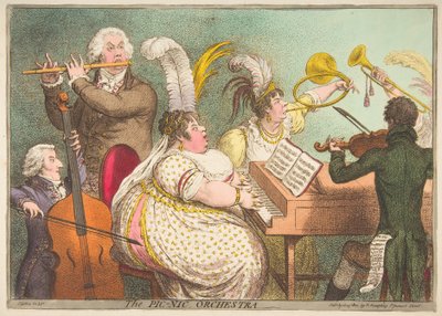 Pic-Nic Orchestra, 23. dubna 1802. od James Gillray