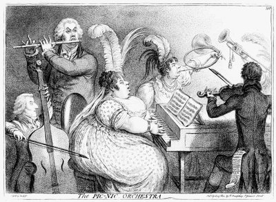Pic-Nic Orchestra, James Gilray, 1802 od James Gillray