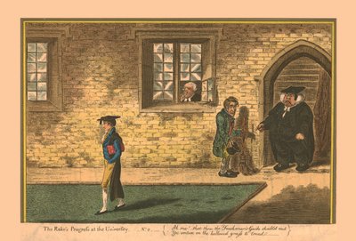 The Rakes Progress at the University - No. 2, 1806. od James Gillray