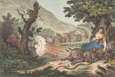 Zraněný lev, 16. července 1805, 16. července 1805. od James Gillray