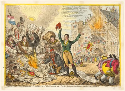 Skutečná reforma parlamentu od James Gillray