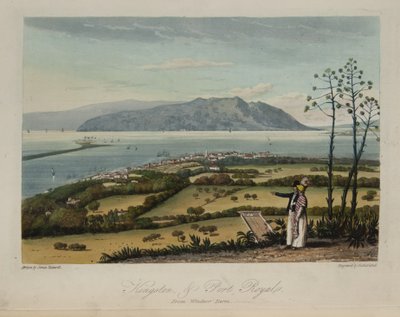 Kingston a Port Royale od James Hakewill