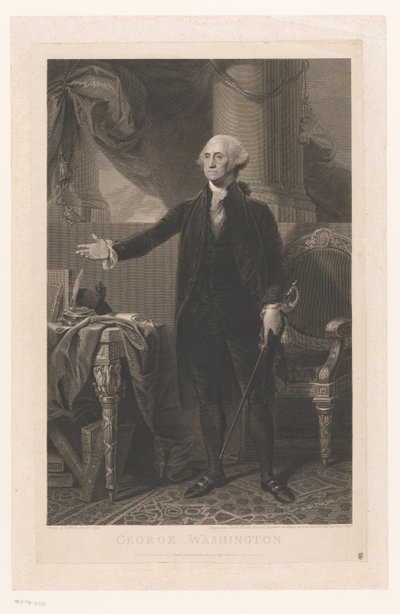 Portrét George Washingtona od James Heath