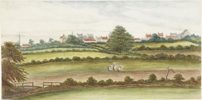 Monkseaton ze severu (akvarel, tužka a tělová barva na papíře) od James Henry Cleet