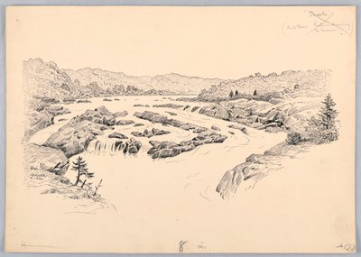 River Rapids, Design for Washington Board of Trade Dinner, 13. května 1908 od James Henry Moser
