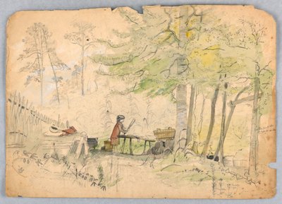 Woodland Camp od James Henry Moser