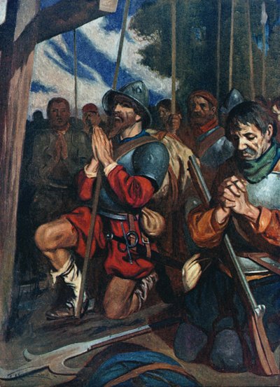 Celá armáda klečela v bahně a vyznávala své hříchy od James Henry Robinson