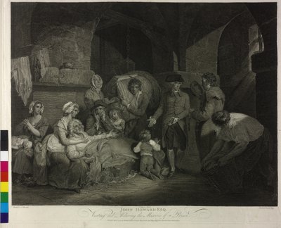 John Howard při návštěvě věznice od James Hogg