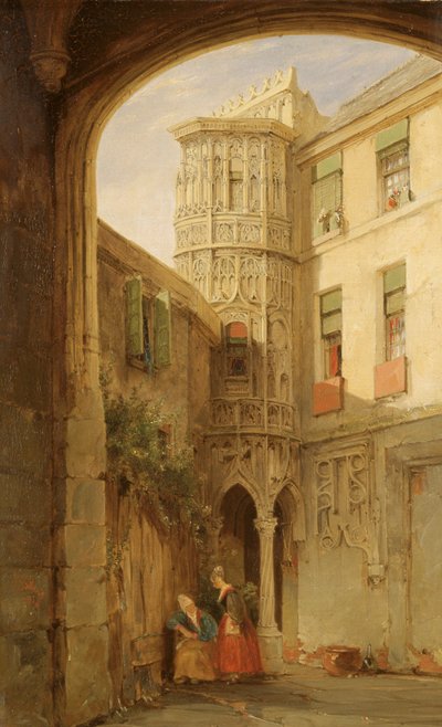 „Zbytky paláce Philippe le Bel“, 1835 od James Holland