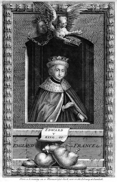 Anglický král Edward V., 18. století. od James Hulett