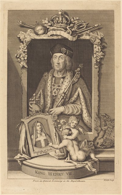 Král Jindřich VII od James Hulett after George Vertue