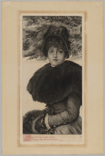 Zimní procházka od James Jacques Joseph Tissot