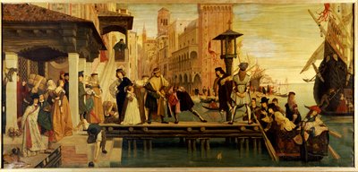 Odjezd marnotratného dítěte z Benátek, 1863 od James Jacques Joseph Tissot