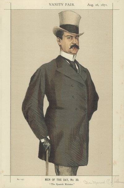 Don Manuel Rances y Villanueva (barevné lito) od James Jacques Joseph Tissot