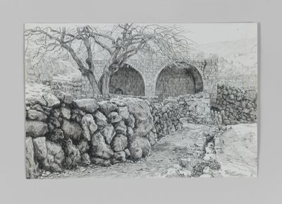 Fontána Panny Marie v Ain-Karim, ilustrace ze Života našeho Pána Ježíše Krista od James Jacques Joseph Tissot
