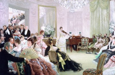 Ticho!, Koncert, c1875 od James Jacques Joseph Tissot