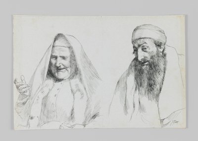 Žid a Židovka, ilustrace ze Života našeho Pána Ježíše Krista od James Jacques Joseph Tissot