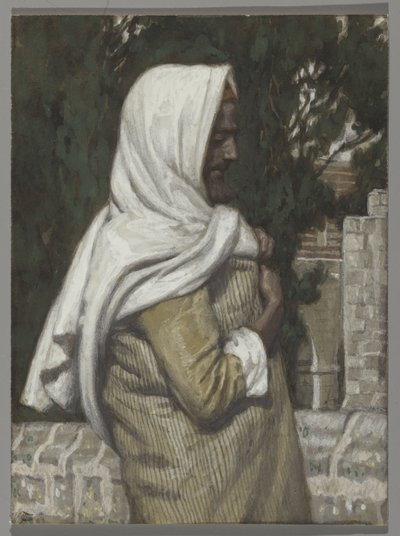 Lazarus, ilustrace pro The Life of Christ, c.1886-94 (wc & kvaš na kartonu) od James Jacques Joseph Tissot