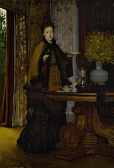 Odpolední čaj Le Goúter, 1869. od James Jacques Joseph Tissot