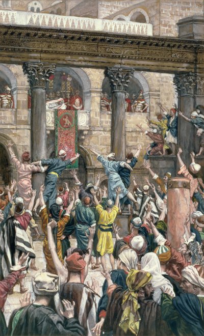 Nechte ho ukřižovat, ilustrace pro Život Krista, cca 1886-96 (kvaš na kartonu) od James Jacques Joseph Tissot