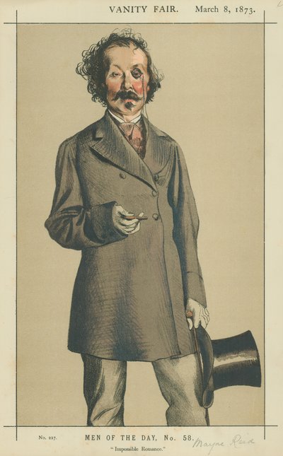 Pan Talbot Mayne Reid, Impossible romance, 8. března 1873, karikatura Vanity Fair od James Jacques Joseph Tissot