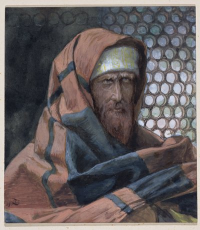 Nikodém, ilustrace pro The Life of Christ, c.1886-94 (wc & kvaš na kartonu) od James Jacques Joseph Tissot