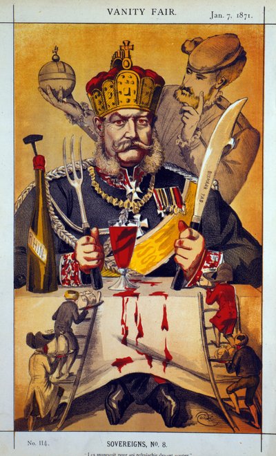 Sovereigns č. 8 Cartoon z Vanity Fair, 1871 od James Jacques Joseph Tissot