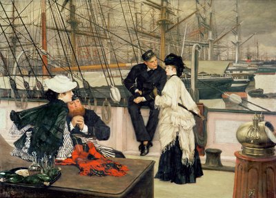 Kapitán a kamarád, 1873 od James Jacques Joseph Tissot