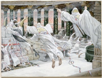 Mrtví se objevují v chrámu, ilustrace pro The Life of Christ, c.1886-96 (kvaš na kartonu) od James Jacques Joseph Tissot