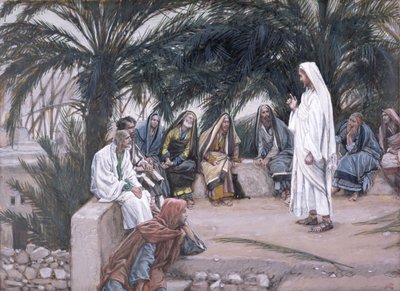 První bude poslední, ilustrace pro The Life of Christ, c.1886-94 (wc & kvaš na kartonu) od James Jacques Joseph Tissot
