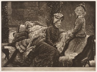Zahradní lavička od James Jacques Joseph Tissot