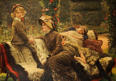 Zahradní lavička, 1882 od James Jacques Joseph Tissot