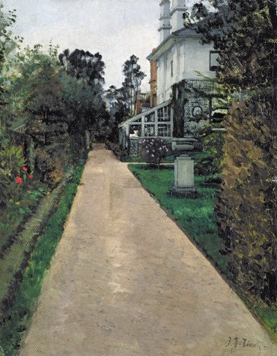 Zahrada umělcova domu (olej na plátně) od James Jacques Joseph Tissot