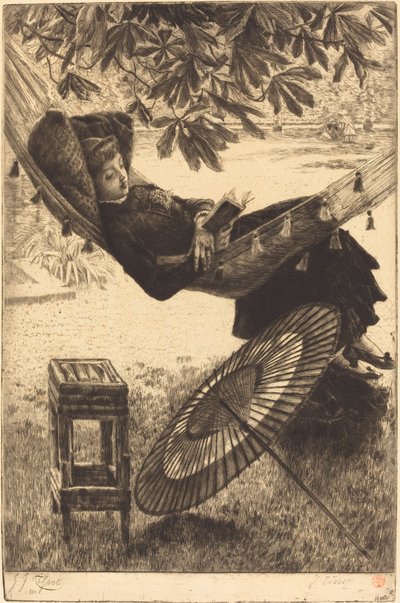 Houpací síť (Le hamac) od James Jacques Joseph Tissot