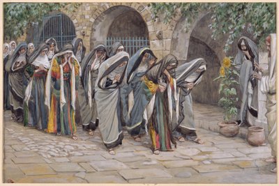 Svaté ženy, ilustrace pro The Life of Christ, c.1886-94 (wc & kvaš na kartonu) od James Jacques Joseph Tissot