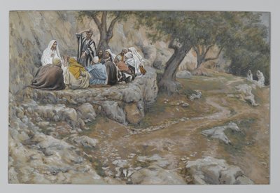 Primát svatého Petra, ilustrace ze Života našeho Pána Ježíše Krista, 1886-96 (wc přes grafit na papíře) od James Jacques Joseph Tissot