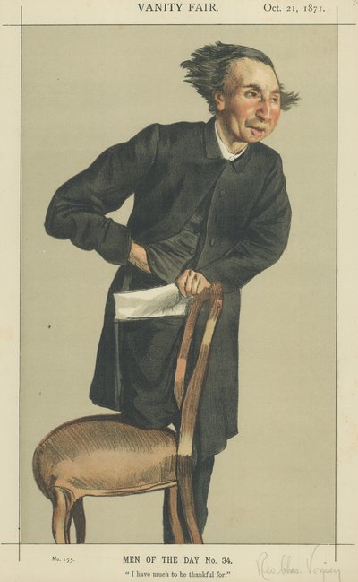 Rev. Charles Voysey (barevné lito) od James Jacques Joseph Tissot