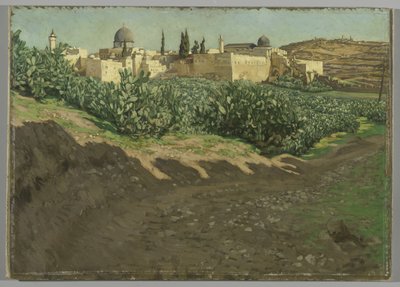Jihozápadní roh Esplanády harému, starověký chrám, ilustrace ze Života našeho Pána Ježíše Krista od James Jacques Joseph Tissot
