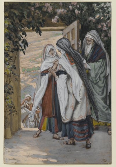 The Visitation, ilustrace pro The Life of Christ, c.1886-94 (wc na papíře) od James Jacques Joseph Tissot