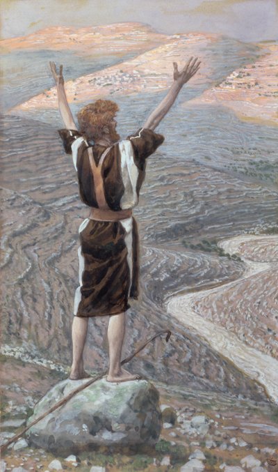 Hlas v poušti, ilustrace pro The Life of Christ, c.1886-96 (kvaš na kartonu) od James Jacques Joseph Tissot