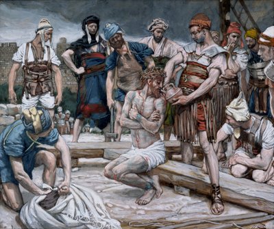 Víno smíšené s myrhou, ilustrace pro The Life of Christ, c.1884-96 (wc & kvaš na kartonu) od James Jacques Joseph Tissot