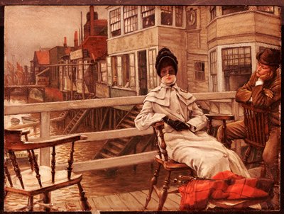 Čekání na loď v Greenwichi od James Jacques Joseph Tissot