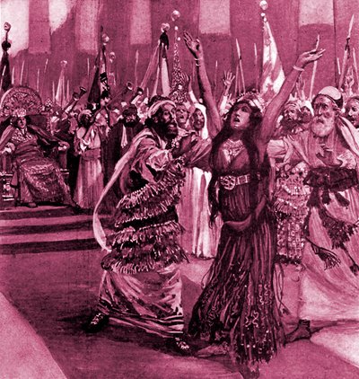 Athaliah a Joash od J James Tissot - Bible od James Jacques Joseph after Tissot